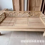 Old Elm Zen Solid Wood Chinese Style Living Room Tata Furniture White Stubborn Arhat Bed Sitting Bed