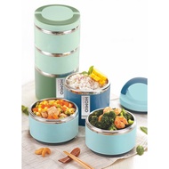 Insulation Thermal Lunch Box Bento Box, 1/2/3 Layers Portable Insulated Thermo Stainless Steel Lunch