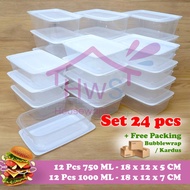 Sealware Set 2 Sizes - Sealware Aeries 2 Sizes Set 24 (750 ML & 1000 ML) - Souvenir Food Preparation