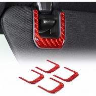 CHEAYAR Soft 3D Real Carbon Fiber Car Cosmetic Mirror Panel Sticker Trim Compatible with Corvette C8