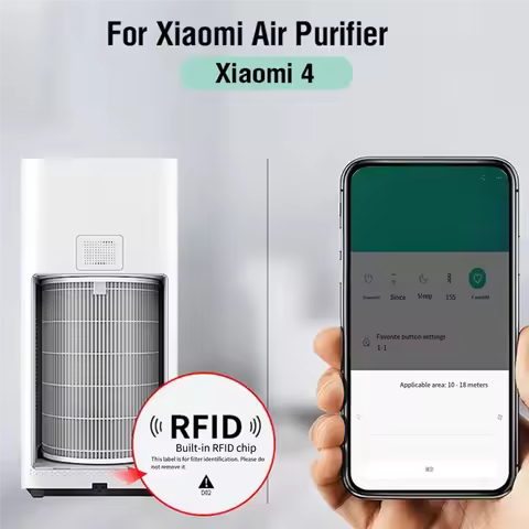 For PM2.5 Xiaomi Hepa Activated Carbon Filter 4 For Xiaomi Air Purifier 4 Xiaomi H13 4 Fil 4-A58E