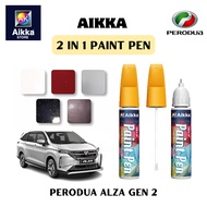 [ PERODUA ALZA GEN 2 ] Aikka Paint Pen Touch Up Paint Pen 2 in 1 DIY Car Scratches Remover Car Paint