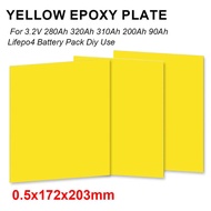 3Pcs 3240 Papan Gentian Epoksi Kuning Untuk 3.2V 280Ah 320Ah 310Ah 200Ah 90Ah Lifepo4 Pek Diy Plat P