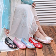 One Pedal Spring New Style Girls Hanfu Shoes Children Cloth Shoes Parent-Child Shoes Women Embroidered Shoes Hanfu Shoes