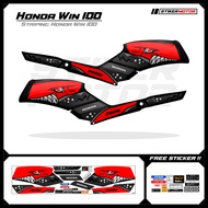 WIN21 Striping Sticker Honda Win 100 Shark Variation Sticker Sticker Striping Scotlet Scotlite Honda