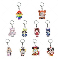 POPMART POPMART Thailand Crybaby Rainbow Cartoon Crybaby Keychain Acrylic Schoolbag Pendant LF9.2