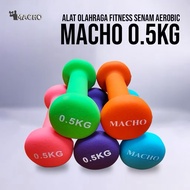 Dumbbell Barbell Fitness Gym MACHO MINI 0.5 Kg Original