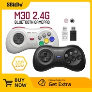 8Bitdo M30 2.4G Mini Gamepad Game Controller for Sega Genesis Mini and Mega Drive Mini Game Console 