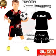 Top (Free Sablon Nama)Kaos Bola Anak,Baju Jersey Futsal Anak Laki Laki