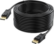 UVOOI 4K DisplayPort Cable 50 Feet, DP to DP Cable 50FT Long DisplayPort Cord Support 4K@30Hz, 2K, 1080P@60Hz for PC, TV, Gaming Monitor, Computer, Desktop, Laptop (50ft, 15.2m)