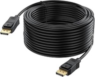 UVOOI 4K DisplayPort Cable 50 Feet, DP to DP Cable 50FT Long DisplayPort Cord Support 4K@30Hz, 2K, 1