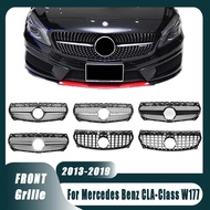 Chrome Black AMG Style Front Bumper Grille For Benz CLA-Class W177 13-19 CLA180 CLA200 CLA250 CLA35 