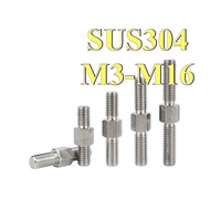 hexagonal front and back teeth double head screw screw screw screw 304 stainless steel M3M4M5M6M8M10