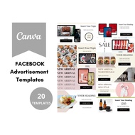 Facebook Ad Templates, Facebook Advertisement Templates, Promotion / Marketing Templates, Content Cr