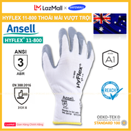 Combo 5 đôi găng tay đa dụng thoáng khí Ansell HyFlex 11-800 chống dầu găng tay bảo hộ lao động Anse