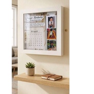 3d calendar frame 3 photos size 20x20