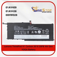 LENOVO 00HW028 00HW029 FOR THINPAD CARBON X1 2016 4TH 4TH-GEN20FR YOGA-20JD SERIES 15.2V 52WH LAPTOP