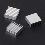 12 Pcs Silver Aluminum Radiator Heatsink Heat Sink Cooling Kit 14x14x6mm