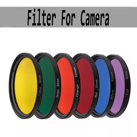 Full Color Filters Kit For Sony DSLR Camera Lens Filter 49mm 52mm 55mm 58mm 62mm 67mm 72mm 77mm Blue