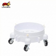 LAHOMIA Pail Dolly with Wheels Mobile Pail Dolly Smooth Rolling Black Wheel Base