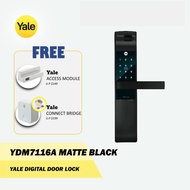 Yale YDM7116A Biometric Digital Door Lock (Matte Black) (FREE Yale Connect Bridge/DDV1/TOP UP SGD100 FOR DDV3)