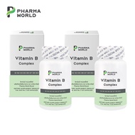 วิตามินบีรวม x 2 ขวด ฟาร์มาเวิลด์ Vitamin B Complex Pharma World Vitamin B1 B2 B3 B5 B6 B7 B9 B12 วิ