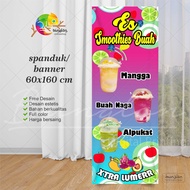 Spanduk Banner Es Smoothies Buah Viral