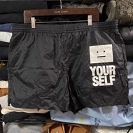 Acne Studios Face Motif "YOUR SELF" Nylon Swim Shorts