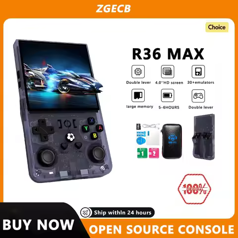 Open Source R36MAX Retro Handheld Video Game Console RK3326 Chip 64/128G Portable Pocket Game Player