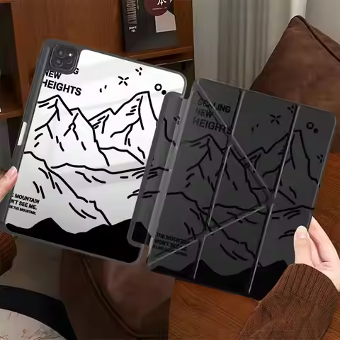 Snow Mountain Art Holder Cover Tablet Case For iPad Pro 2025 Air 4 5 M3 M2 1 2 M4 11inch 11th 10th 9