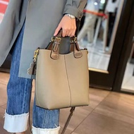 Genuine Leather Women's Bucket Bag - Trendy Genuine Leather Women's Sling Bag