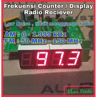 FM and AM Radio Frequency Counter Display