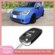 1qipin.my AKLOSIPY 2-Button Remote Key Case Shell Cover CE0536 Replacement for C2 C3 C4 C5 C6 C8 Hou