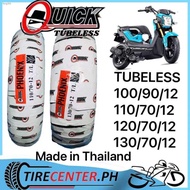 QUICK TIRE PHOENIX TUBELESS By12 For ZOOMERX 100/90/12 110/70/12 120/70/12 130/70/12