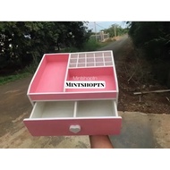 25cm colorful makeup tray, cosmetic cabinet, makeup box, makeup cabinet, makeup storage