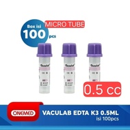 Vaculab tube edta k3 micro tube 0.5 ml 0.5cc PP