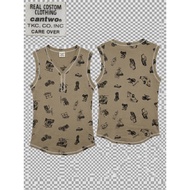 Vintage Graphic Sleeveless Tank Top Y2k Street Crop Brand: cantwo TKC. CO. INC Tokyo Can Second-Hand