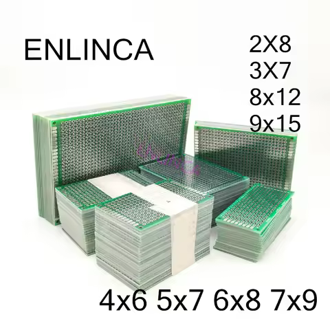2-5pcs 5x7 4x6 3x7 2x8 6x8 7x9 8x12 9x15 Double Side Copper Prototype PCB Universal Board Experiment