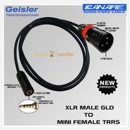 CN HEAD - audio cable Mini Female TRRS 3.5 mm to XLR Male GLD GEISLER extension head cable - WANG