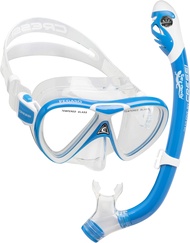 Cressi Snorkeling Silicone Set (mask & dry snorkel) for Kids aged 5 to 15 year old - Pegaso & Iguana