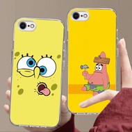 W-29 SpongeBob TPU Soft Case for iPhone 7 6 8 6S XR SE 2020 2022 Plus