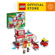 LEGO® DUPLO® 10970 Rescue Fire Station &amp; Helicopter Building Toy (117 Pieces)