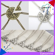 EYES_ 6 Pcs Fashion Pizza Slice Pendants Necklaces Creative Friendship Couple Necklace