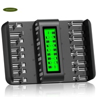 New 16-Bay LCD Universal Battery Charger Charging Station Supports 1.2V AA, AAA, CD, and Ni-CD Batte