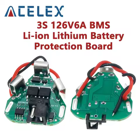 3S 12.6V 6A BMS Li-ion Lithium Battery Protection Board 18650 Power Bank Balancer Battery Equalizer 