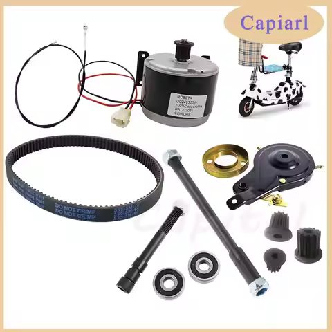 24V 300W DC Brush Motor MY1016 Mini Electric Vehicle Small Brush Synchronized Pulley Scooter Motor