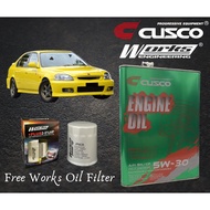 Honda Civic EF EG EK 1996-2001 JAPAN FULLY SYNTHETIC ENGINE OIL 5W30 SN/CF ACEA FREE WORKS ENGINEERI