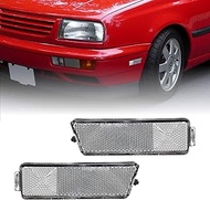 USR 93-98 Golf 3 Side Marker Lights - Front Bumper Sidemarker Parking Lamps (Left + Right) Compatibl