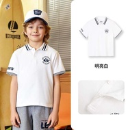 Áo Thun Polo Tay Ngắn Màu Trắng Cho Bé Trai Levis Mùa Hè 2025 Áo Thun Trẻ Em Cotton Co Giãn Thoải Má