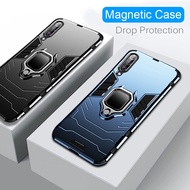 Xiaomi Mi 10T 9T 9 Pro CC9 8 8 Lite A2 A3 Lite Play Note 10 Pro Casing Anti-Knock Armor Hard Case Cover with Magnetic Ring